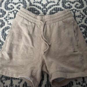 TNA Beige and Gray Cozy Fleece Sweatshirt